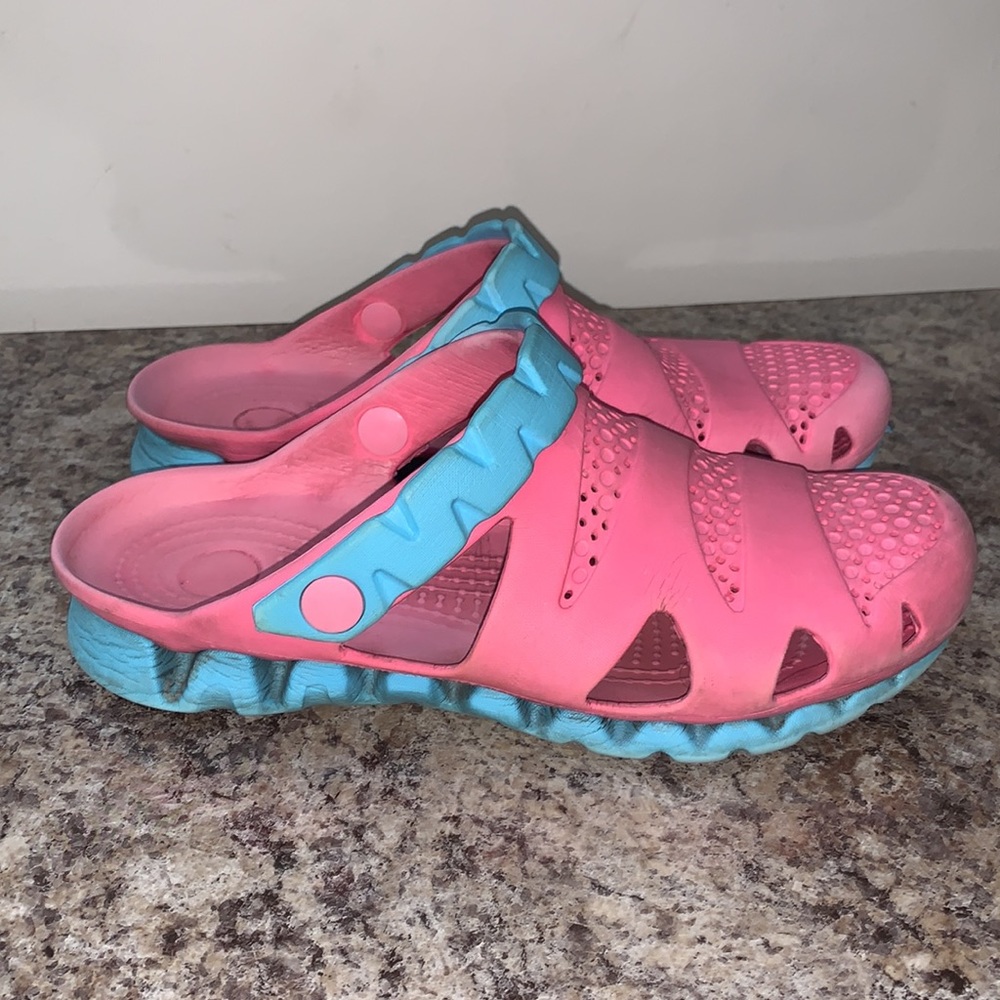 Pink Crocs-Like Shoes